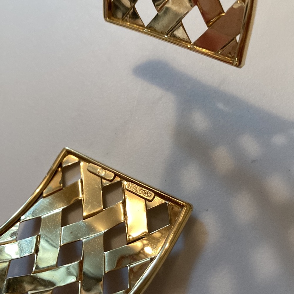 14k Basket Weave Cuff Bracelet - image 6